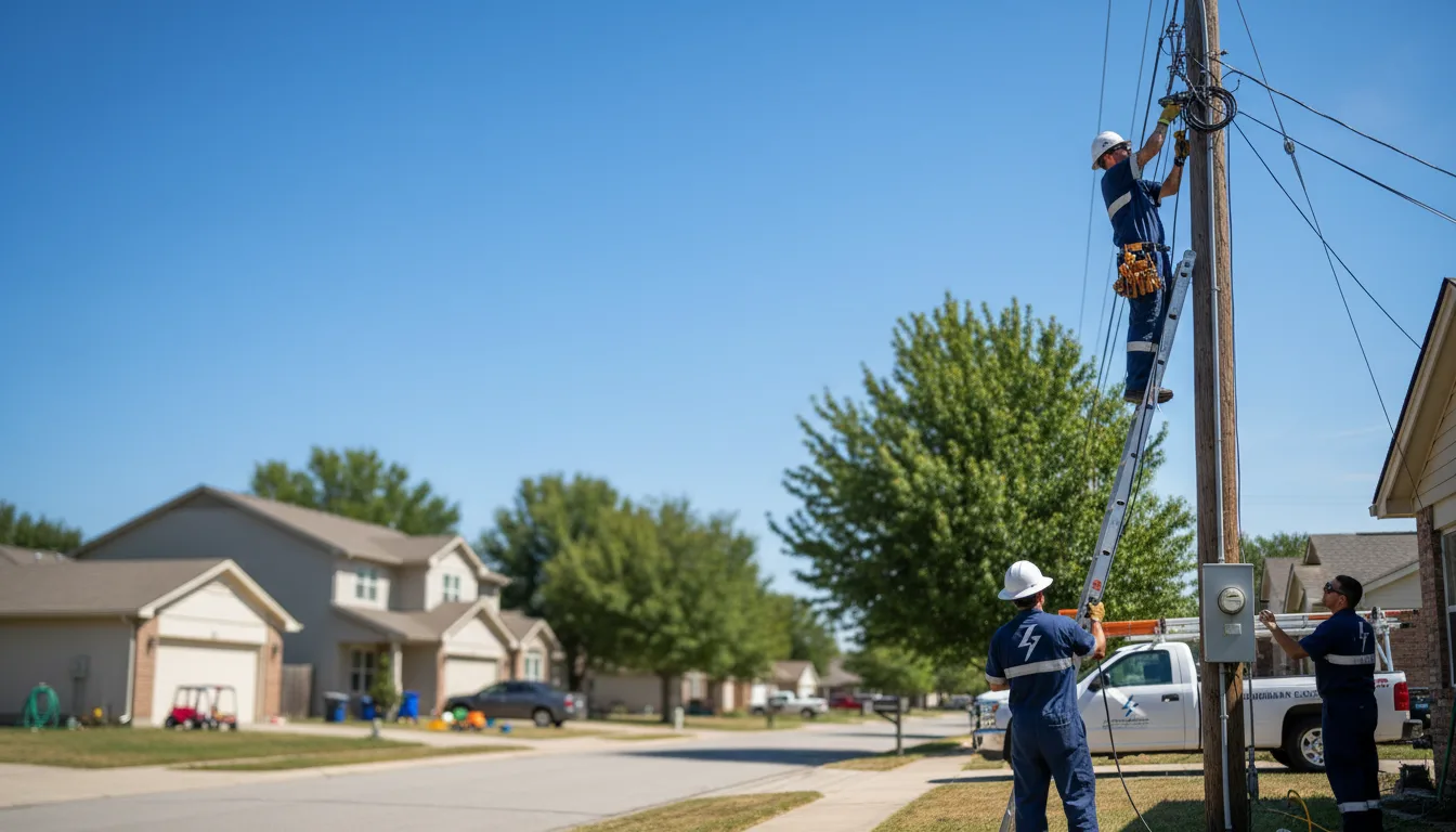 Residential electrician providing installation services in North Zulch, TX
